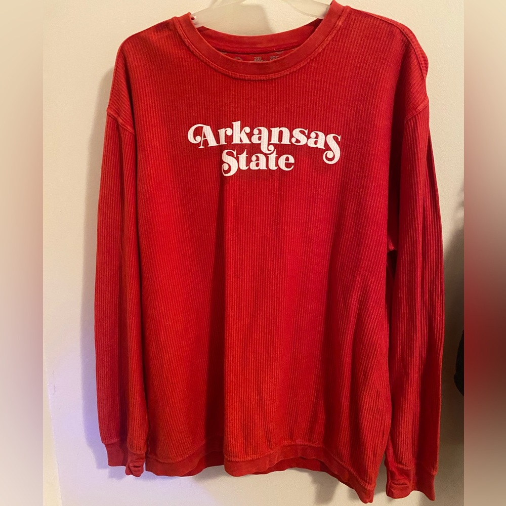 Arkansas state ribbed sweatshirt XXL